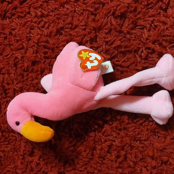 Bird Beanie Babies Flamingo - Picture 3 of 4